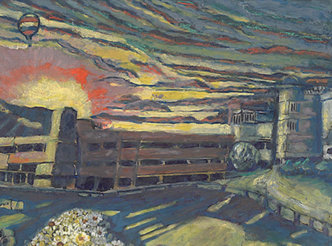 SUNSET OVER A CAR PARK (WESTGATE, OXFORD)