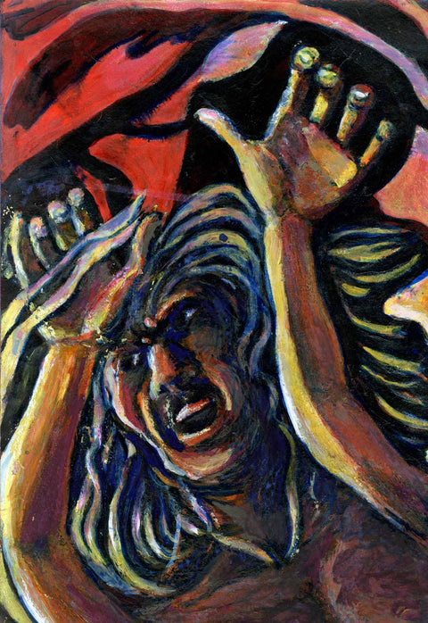 I despair not. My cry for help is heard and I am delivered away from my troubles. For it is not the Lord who always stands by my side but the gift with whom I was born. By Christopher James Hamilton Blake