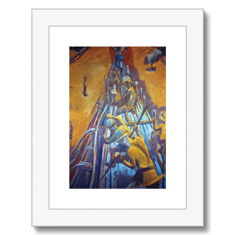 PREPARING THE GROUND Framed & Mounted Print