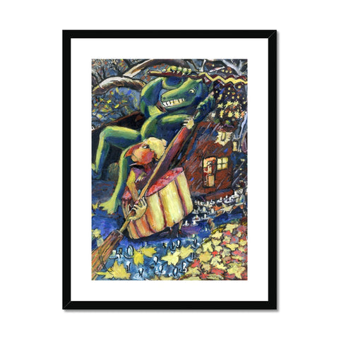 SWEEPING UP THE LAST STAR Framed & Mounted Print