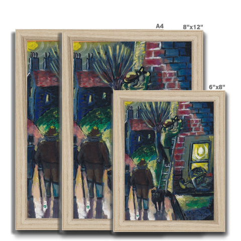 VISITING OXFORD 1985 Framed Print