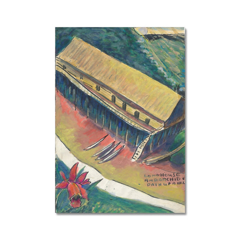 LONGHOUSES, SAWAWAK Hahnemühle German Etching Print