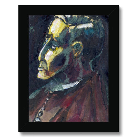 FATHER CRESSWELL Framed Print