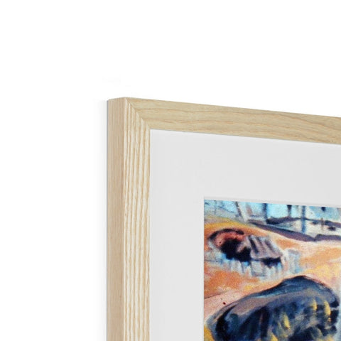 OPAL MINING, LIGHTNING RIDGE, AUSTRALIA Framed & Mounted Print