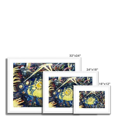 CHAOS OF WAR Framed & Mounted Print