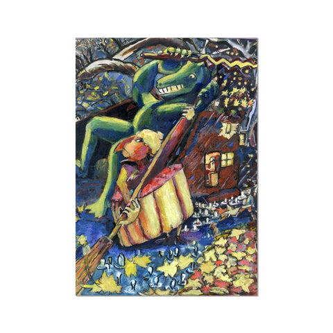 SWEEPING UP THE LAST STAR Fine Art Print