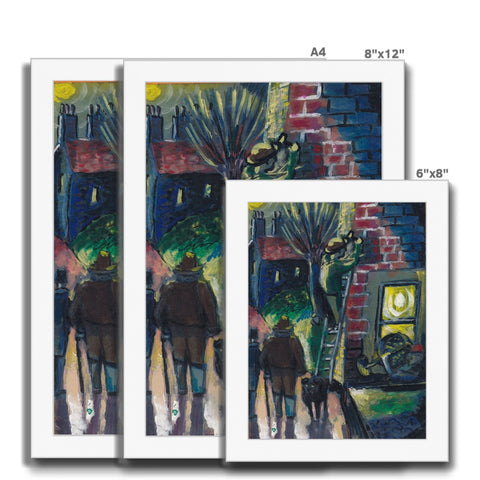 VISITING OXFORD 1985 Framed Print