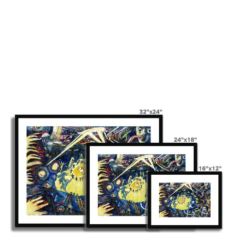 CHAOS OF WAR Framed & Mounted Print