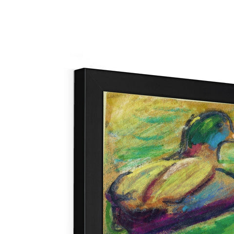 GRAND UNION CANAL DUCKS Framed Print