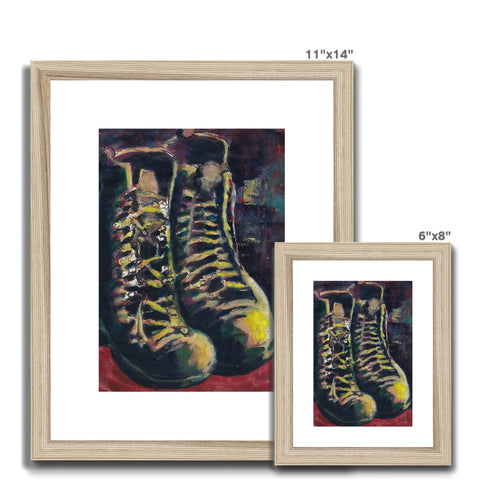 SERVICE BOOTS Framed & Mounted Print