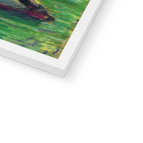 GRAND UNION CANAL DUCKS Framed Print