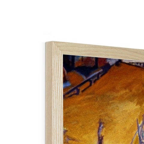 PREPARING THE GROUND Framed Print