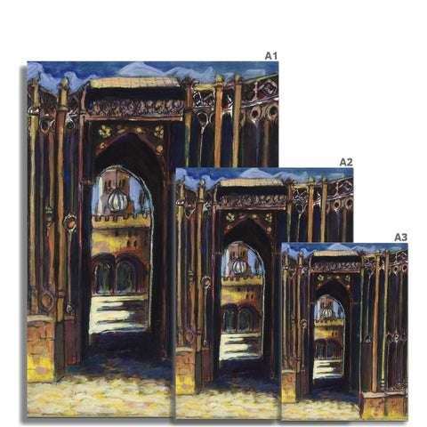 AN OXFORD UNIVERSITY Hahnemühle German Etching Print