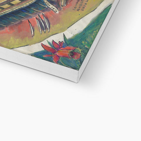 LONGHOUSES, SAWAWAK Canvas