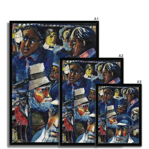 RAILWAY STATION Framed Print