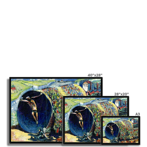 SCRAMBLE OF LIFE Framed Print