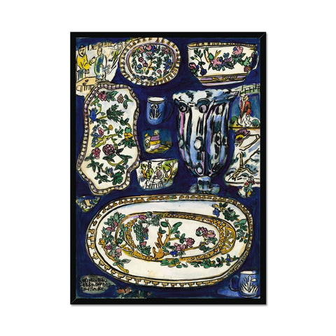 CHINA AND GLASS Framed Print