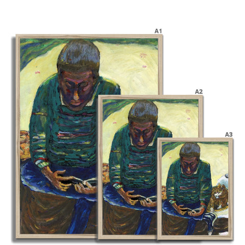 IN THOUGHT Framed Print