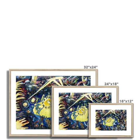 CHAOS OF WAR Framed & Mounted Print