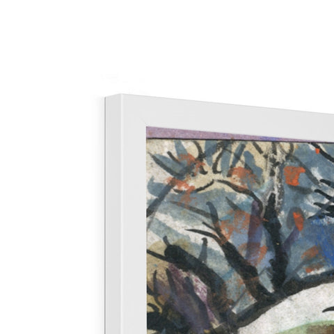 SWEEPING UP THE LAST STAR Framed Print