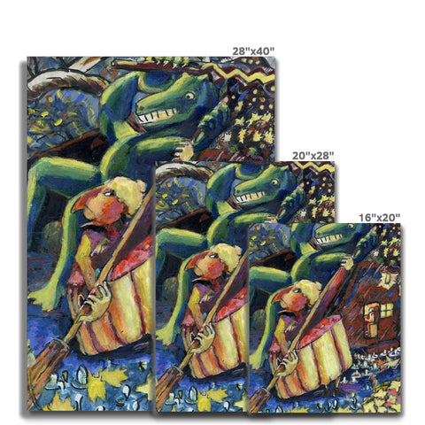 SWEEPING UP THE LAST STAR Canvas