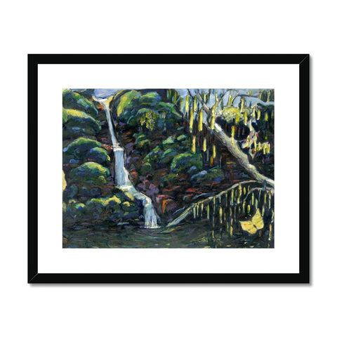 A HIDDEN POND Framed & Mounted Print