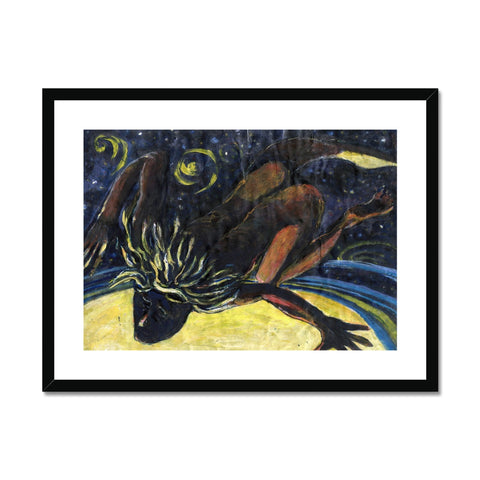 SATAN CAST INTO HELL Framed & Mounted Print