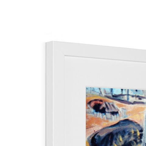 OPAL MINING, LIGHTNING RIDGE, AUSTRALIA Framed & Mounted Print