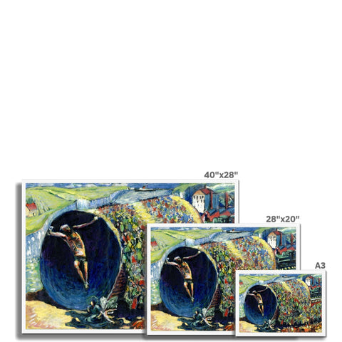 SCRAMBLE OF LIFE Framed Print