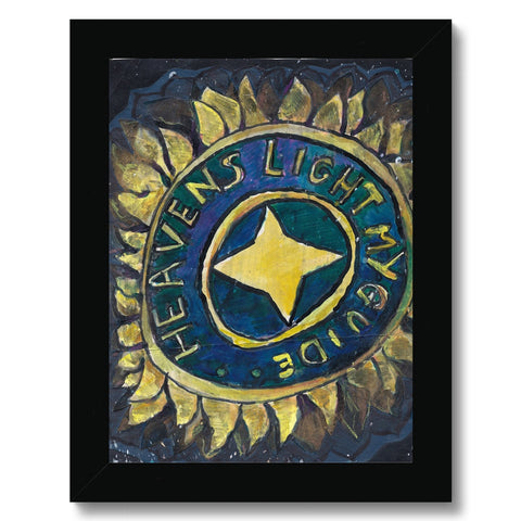 HEAVENS LIGHT MY GUIDE Framed Print