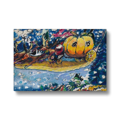 THE PUMPKIN SLEIGH Canvas