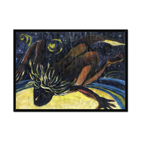 SATAN CAST INTO HELL Framed Print