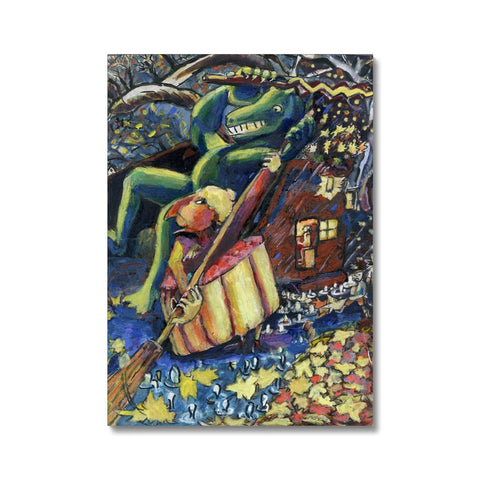 SWEEPING UP THE LAST STAR Canvas