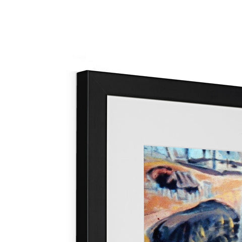 OPAL MINING, LIGHTNING RIDGE, AUSTRALIA Framed & Mounted Print