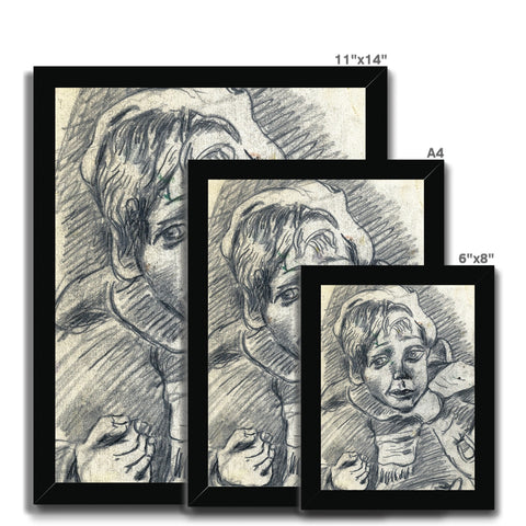 JAMES - A SKETCH Framed Print