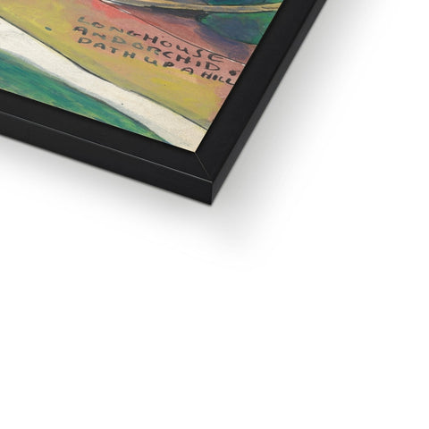 LONGHOUSES, SAWAWAK Framed Print