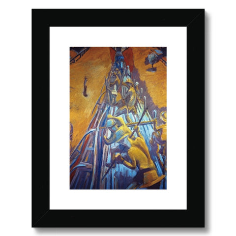 PREPARING THE GROUND Framed & Mounted Print