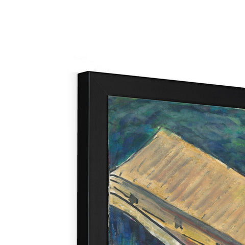 LONGHOUSES, SAWAWAK Framed Print