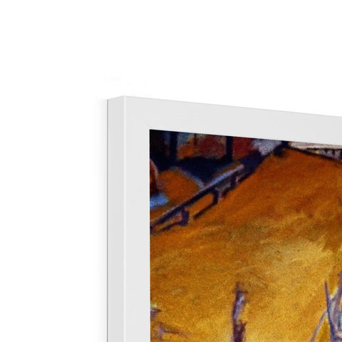 PREPARING THE GROUND Framed Print