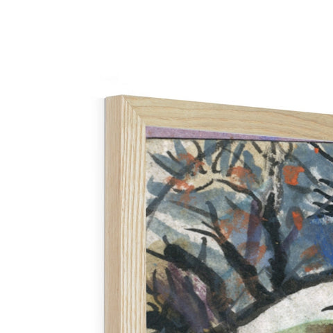 SWEEPING UP THE LAST STAR Framed Print