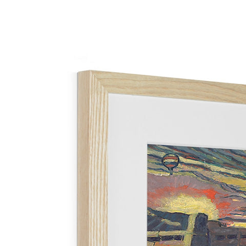 SUNSET OVER A CAR PARK (WESTGATE, OXFORD) Framed & Mounted Print