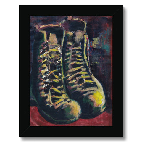 SERVICE BOOTS Framed Print