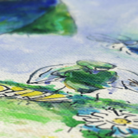 FATHER WATCHES OVER Canvas