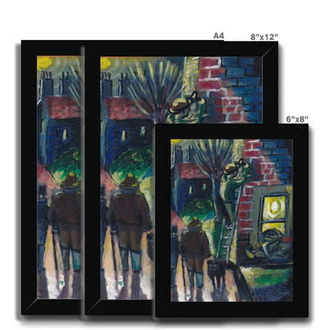 VISITING OXFORD 1985 Framed Print