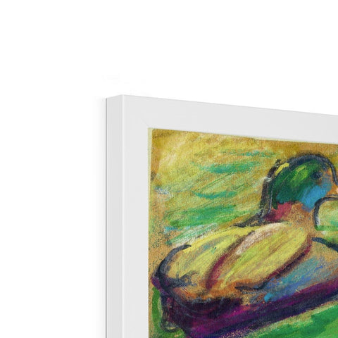 GRAND UNION CANAL DUCKS Framed Print