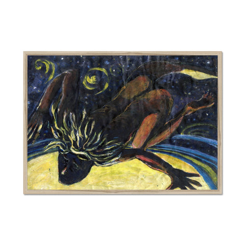 SATAN CAST INTO HELL Framed Print