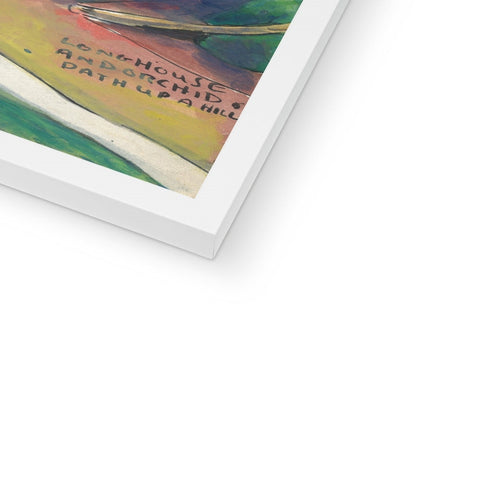 LONGHOUSES, SAWAWAK Framed Print