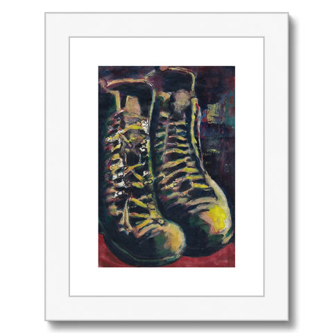 SERVICE BOOTS Framed & Mounted Print