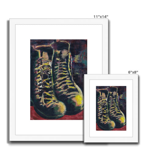 SERVICE BOOTS Framed & Mounted Print
