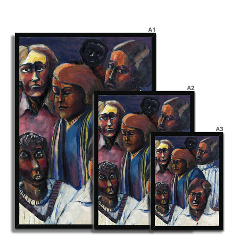 STUDENTS OF OXFORD Framed Print